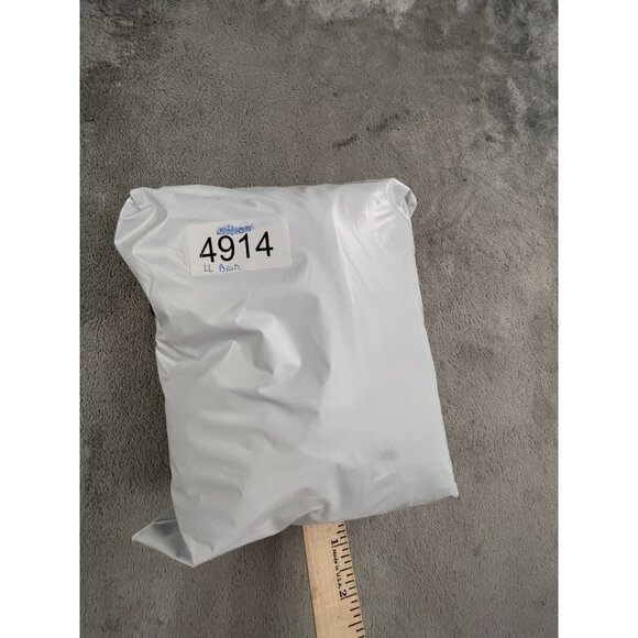 LL Bean Henley Shirt Mens XL Blue Long Sleeve Pocket Outdoors 500557 Polyester - Picture 12 of 12